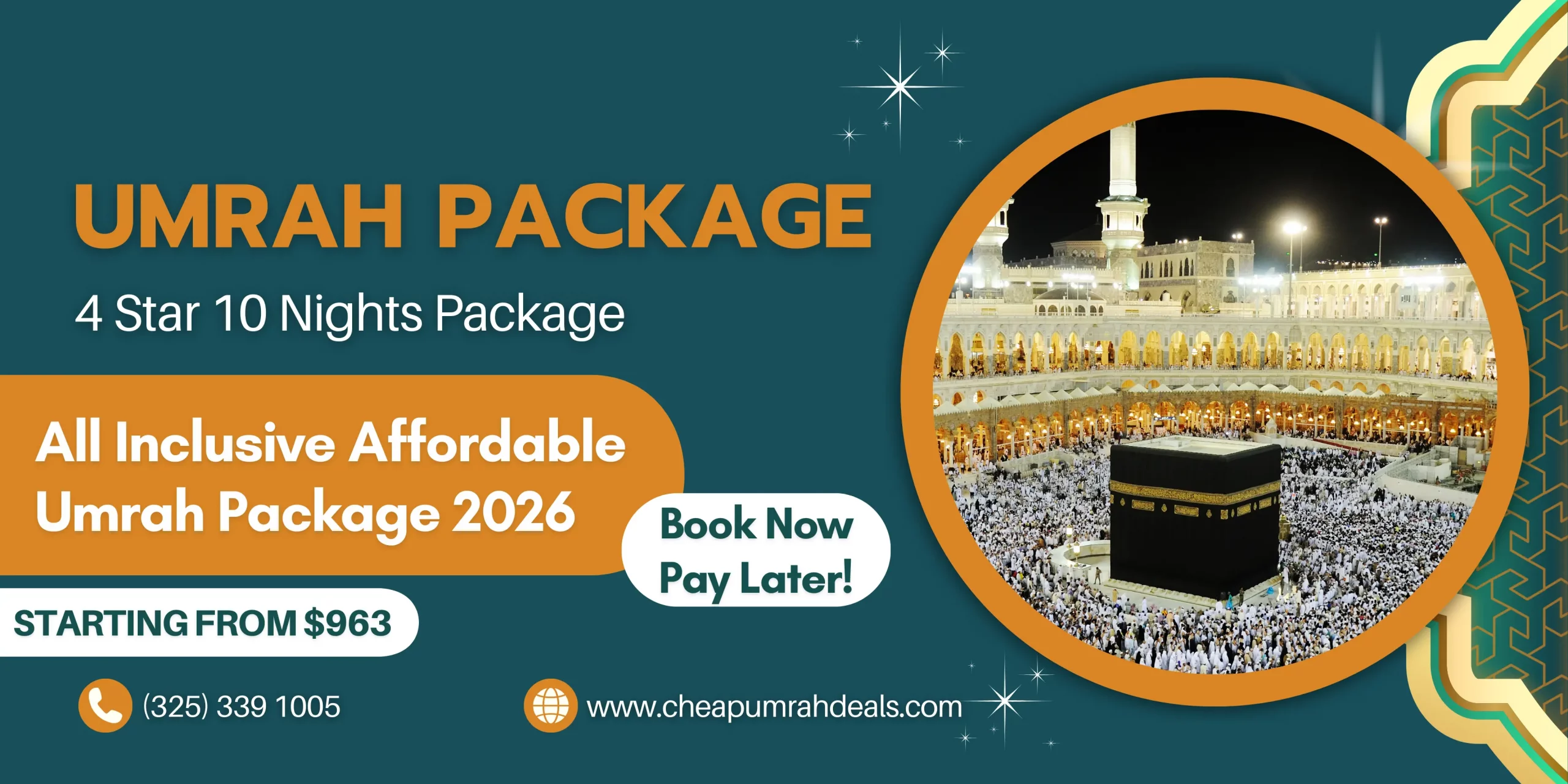 Hijau dan Emas Modern Ibadah Umrah Banner scaled